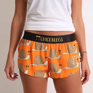 Chicknlegs Women's Snails Pace 1.5" Split Shorts, Medium